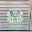 Paire d'ornements en verre Foo Dogs