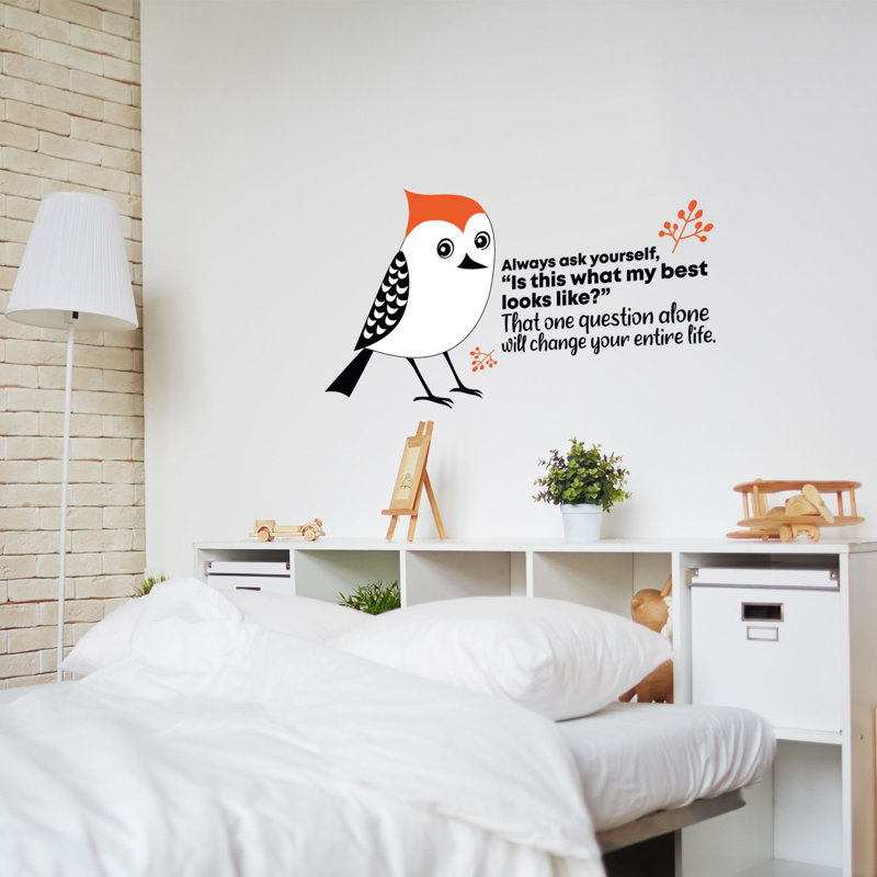 Text & Numbers Wall Decal, 35" H x 40" W x 0.05" D
