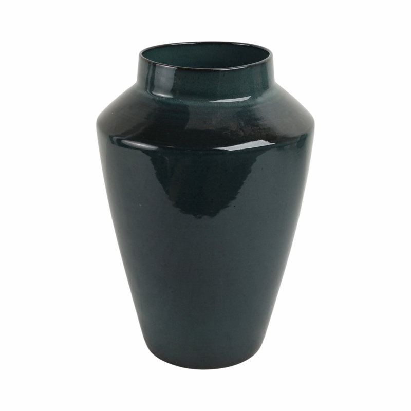 Handcrafted Terracotta Vase with Modern Flared Design Decorative Ceramic Accent for Stylish Home Decor