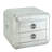 Aluminum 2-Drawer End Table