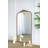 66" X 36" Full Length Mirror, Arched Mirror Hanging Or Leaning Against Wall, Large Gold Mirror For Living Room-1505515902