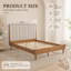 Base de lit en bois Wheat Modern