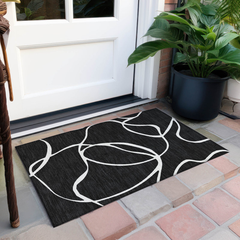 Machine Washable Indoor/Outdoor Chayden ACN999 Rug, Rectangle 1'8" x 2'6"