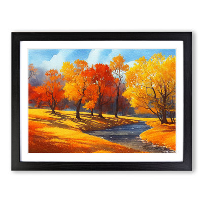 Autumn Forest In Watercolour Vol.4 - Single Picture Frame Print