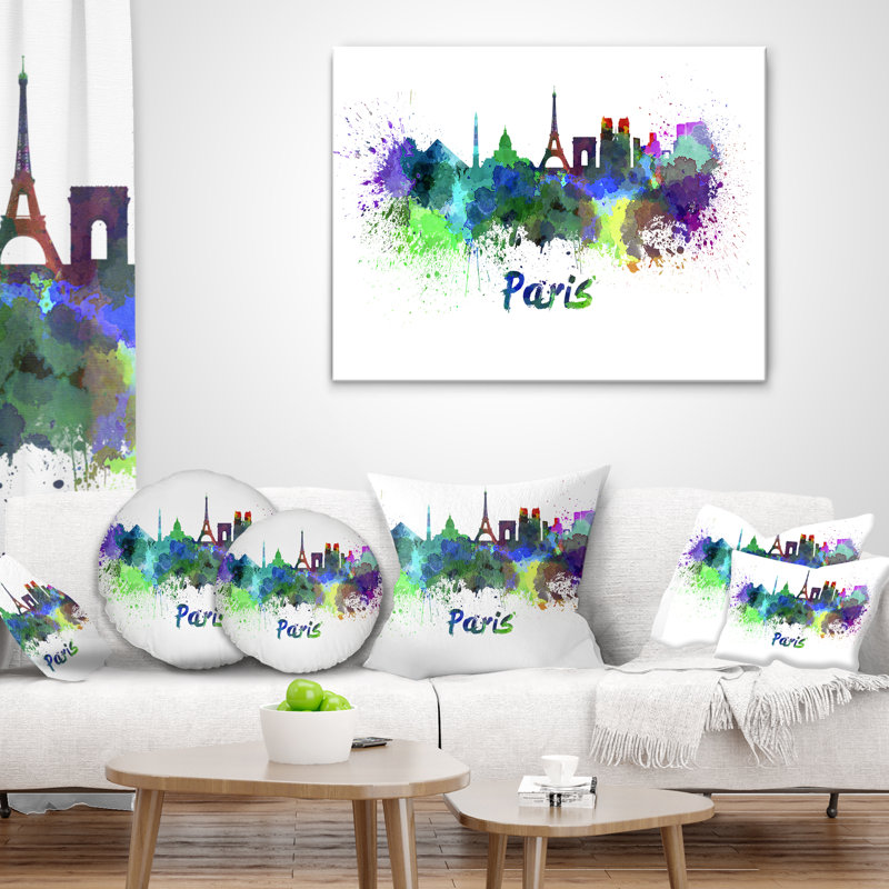 Coussin Paris, Rectangulaire, 12 po x 20 po