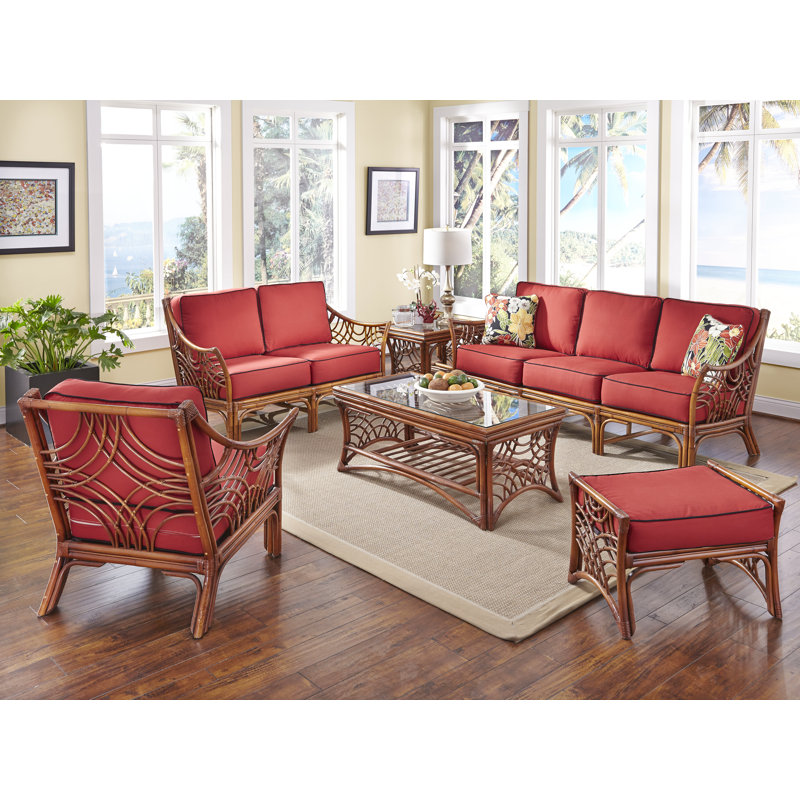 Rainey Upholstered Armchair, Brownwash, Corinthian Red Midnite