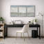 «Soft Neutral Abstract Coastal Horizon Minimal Wall Decor», reproduction d'art sur toile encadrée 3 pièces-1344777897-1344777893