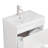 24 Inch Bathroom Vanity Sink Top,Ceramic Basin,2.6-Inch Thickened Ceramic Basin,Does Not Include Faucet And Drain