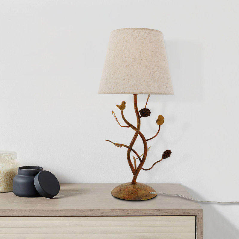 Lampe de table 27,55 po en fer et résine pour bureau à domicile
