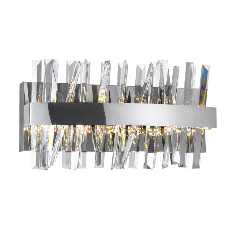 Elezabeth Stainless Steel LED Flush Mounted Sconce