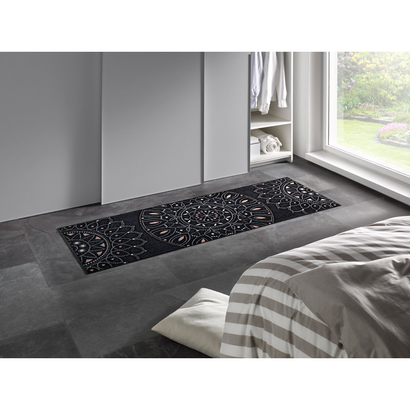Purnima Non-Slip Floral Indoor / Outdoor Doormat, Rectangular 60 x 180cm