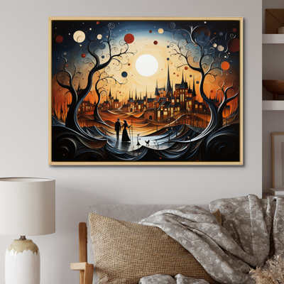 " Abstract Romantic Couple Landscape "