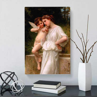Secrets I Love by William Adolphe Bouguereau - Wrapped Canvas