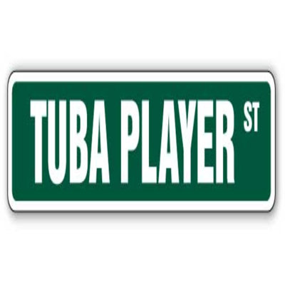 Tuba, joueur, plaque de rue, fanfares, musicien, musicien