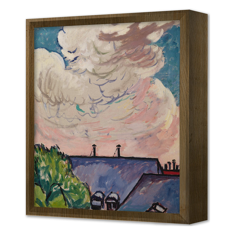 Clouds Print by Grand Archives, Gold Single Picture Framed, 18'' H x 15'' W