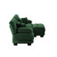 Canapé modulaire Cloud Couch pour le salon, canapé 2 places en chenille avec 2 coussins lombaires et 2 coussins décoratifs, canapé rembourré à accoudoirs larges avec repose-pieds convertible