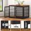 Meuble pour chien robuste de 42 pouces, table de bout décorative pour animal de compagnie, chenil en bois pour l'intérieur-115403694-122886584