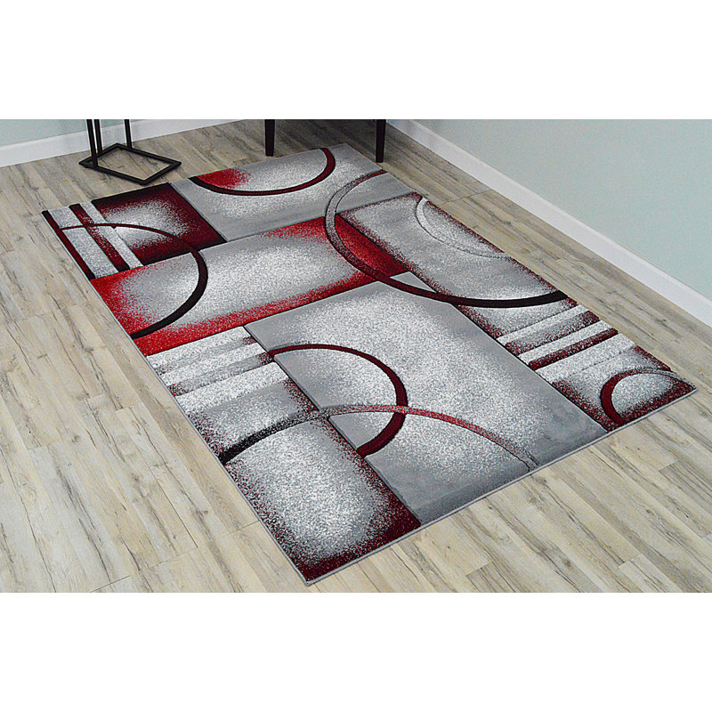 Mccampbell Abstract Indoor Rug, Rectangle 5'2" x 7'2"