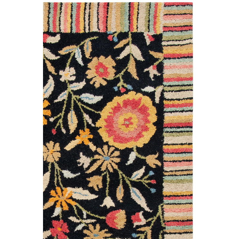 Tapis jardin noir, Coureur 2'6" x 8'