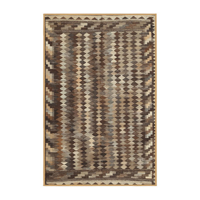 Tapis brun contemporain