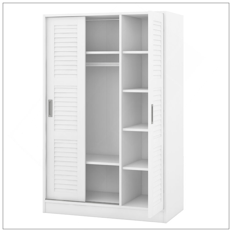 Armoire à 3 portes avec tablettes