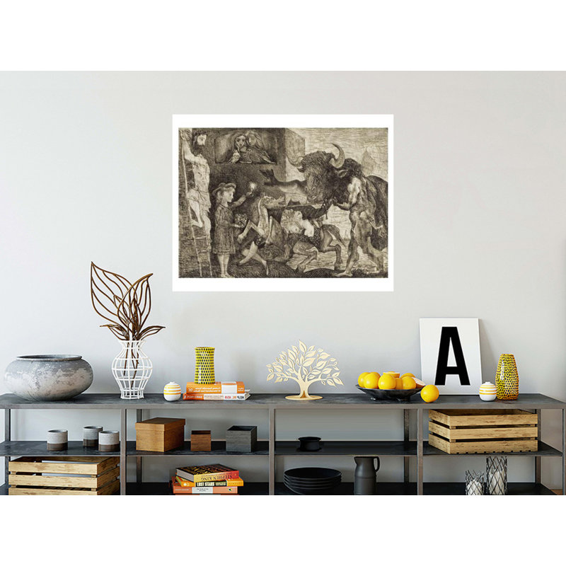 Minotauresthy par Pablo Picasso - Estampe numérique, H 32 po x l 40 po