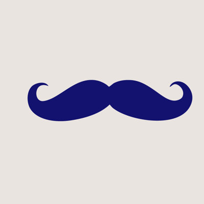 Décalcomanie murale mustache Milbrandt