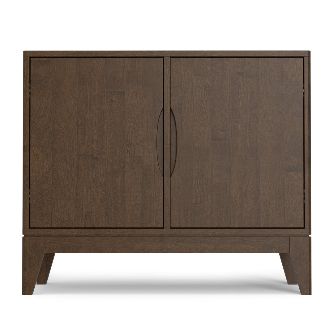 Harper 38"W Solid Wood Mid-Century Modern 2-Door Sideboard Buffet with Adjustable Shelves Simpli Home
