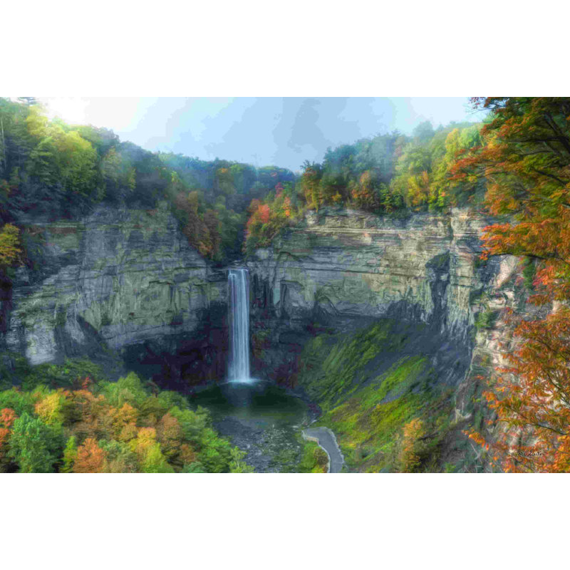 Automne aux chutes de Taughannock, H 12 po x l 18 po
