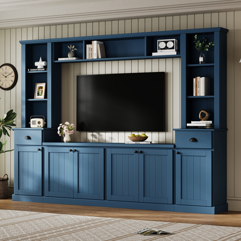 Devilal Entertainment Center for TVs up to 75", Blue