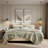 Botanical Leaves 3 Piece Cotton Quilt Set-125545998-125545999