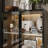 4-Shelf Glass Door Display Case Curio Cabinet With LED Lights