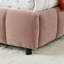 Très grand lit tapissier, cadre de lit rembourré confortable, tissu chenille, avec tête de lit et cadre de lit solide. Avec tiroir pour le rangement. - Rose-736483305-736483311