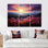 «Pink Crimson Flower S Embrace II», ensemble de reproductions d'art mural