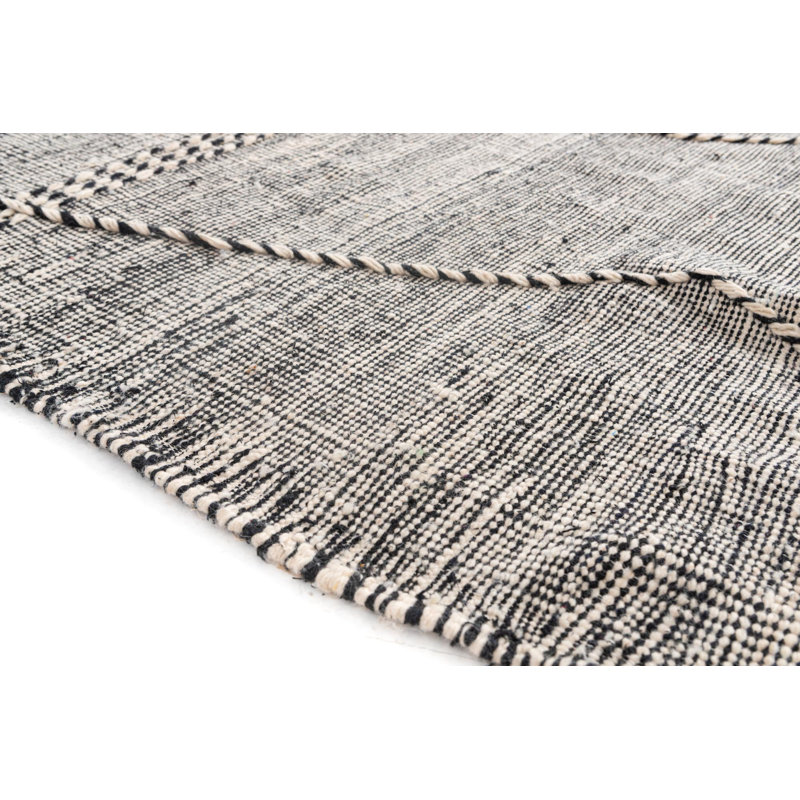 Tapis noir et blanc Julian