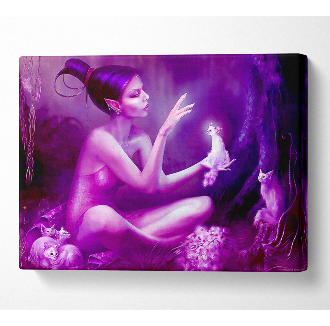 Pixie Cat Lover - Kunstdrucke auf Leinwand - Wrapped Canvas