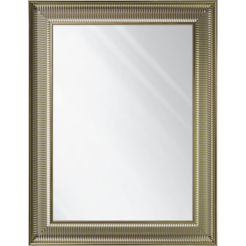 Culbert Plastic Flat Mirror, 67cm H x 117 cm W, Gold