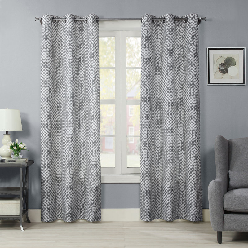 Room Darkening Curtain Single Panel, Gray