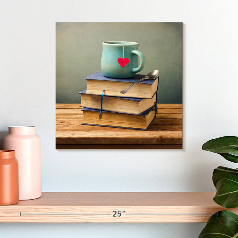Kerner Books And Tea, 16" H x 16" W