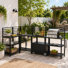 Station de barbecue modulaire en acier inoxydable avec évier et armoires de rangement