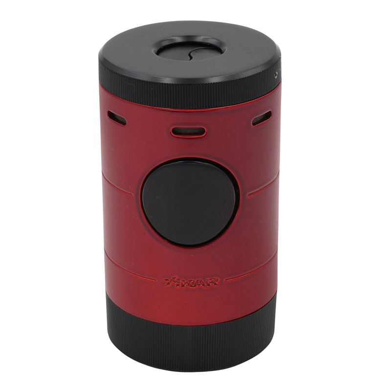 Briquet de table Xikar Volta Quad Flame, haute performance, Rouge