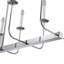 Lustre 10 lumières 47 po à branches linéaires en chrome poli de qualité supérieure-1767398811