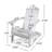 HOLLYWOOD  FOLDABLE ADIRONDACK CHAIR-651620367