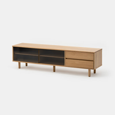 Wooden TV cabinet White oak style
