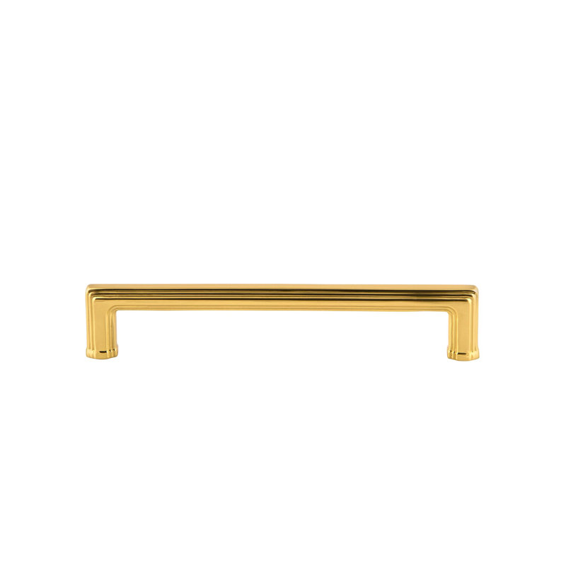 Poignée en laiton 8 po Grandeur Carré, Laiton éternel, 6"