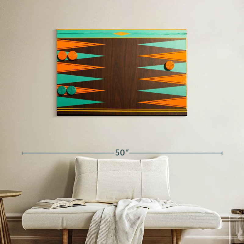 Senne Backgammon Board, 26" H x 39" W