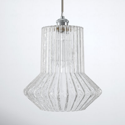 Montrose Single Light Glass Dimmable Pendant