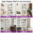 5-Tier Metal Ladder Bookcase with Lighting-2138595422
