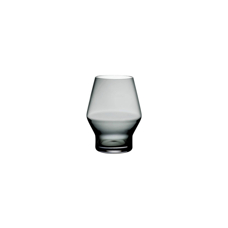 Beak Handmade Crystal Drinking Glass, Smoke