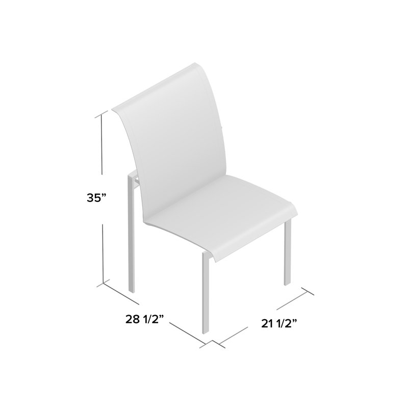 Tivoli Stacking Teak Patio Dining Chair, Black, No
